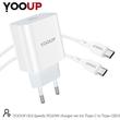 Kép 4/6 - YOOUP G02 Speedy PD20W gyorstöltő készlet Type-C-Type-C (EU) típusokhoz