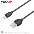 YOOUP L01 Benefit töltő adatkábel Lightning (fekete)