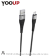 Kép 2/4 - YOOUP L02 Munificent töltő adatkábel Micro-USB (fekete)