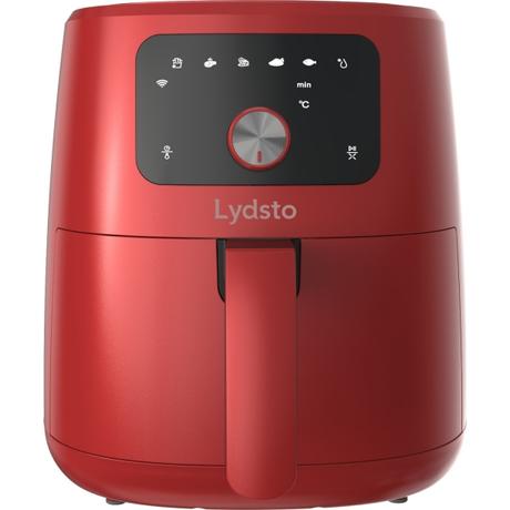 Lydsto XXL Airfryer 5L 1700w, Timer, Non-stick coating, Extra grill grid, Power off memory, Red
